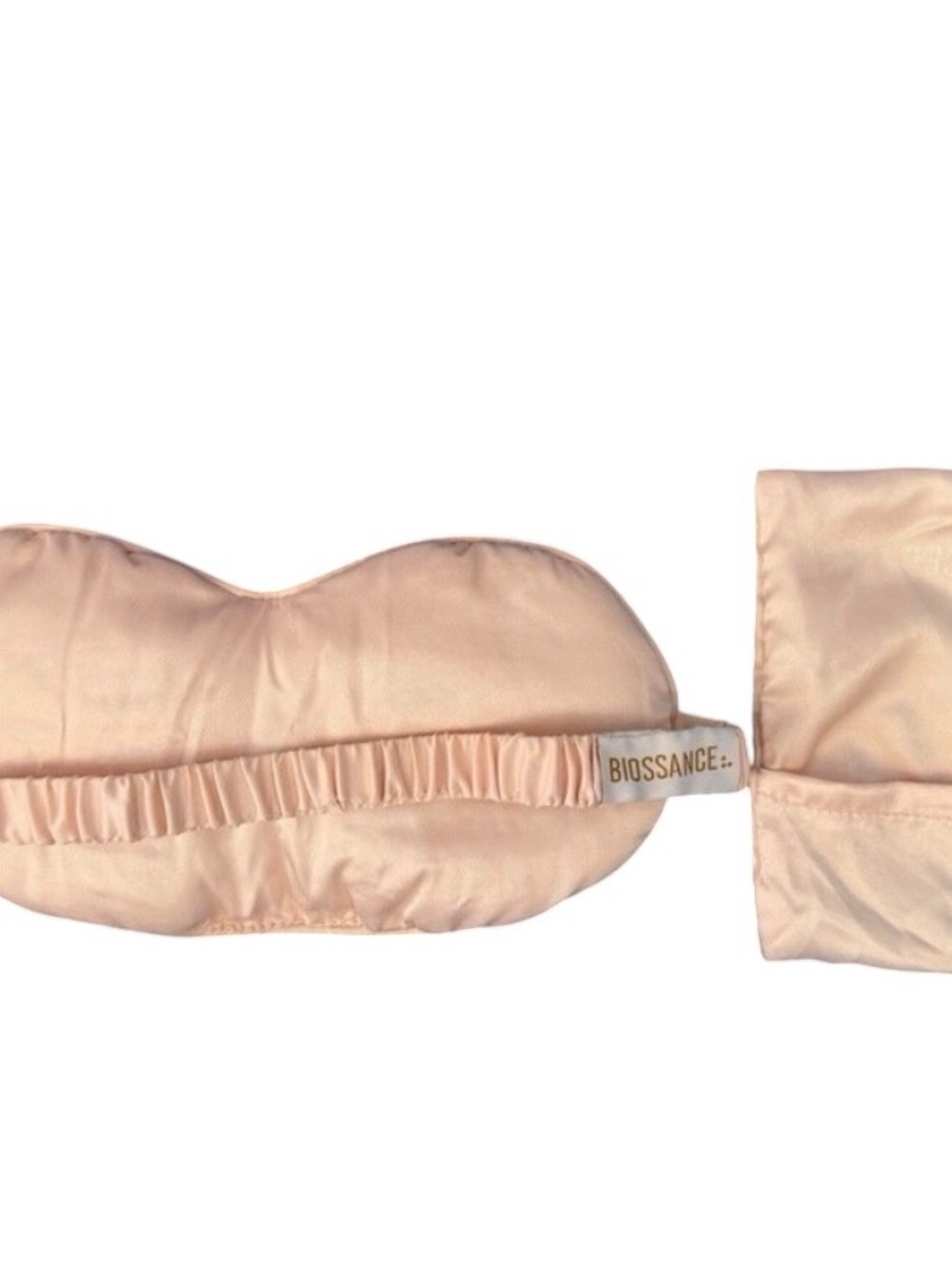 Biossance Blush Silk Eye Mask and Pouch BNWOT Elegant